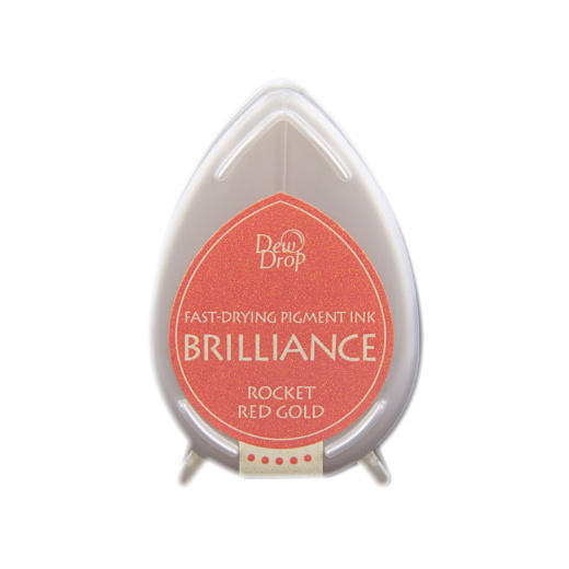 Rocket Red Gold Brilliance Dew Drop Ink Pad BD-96