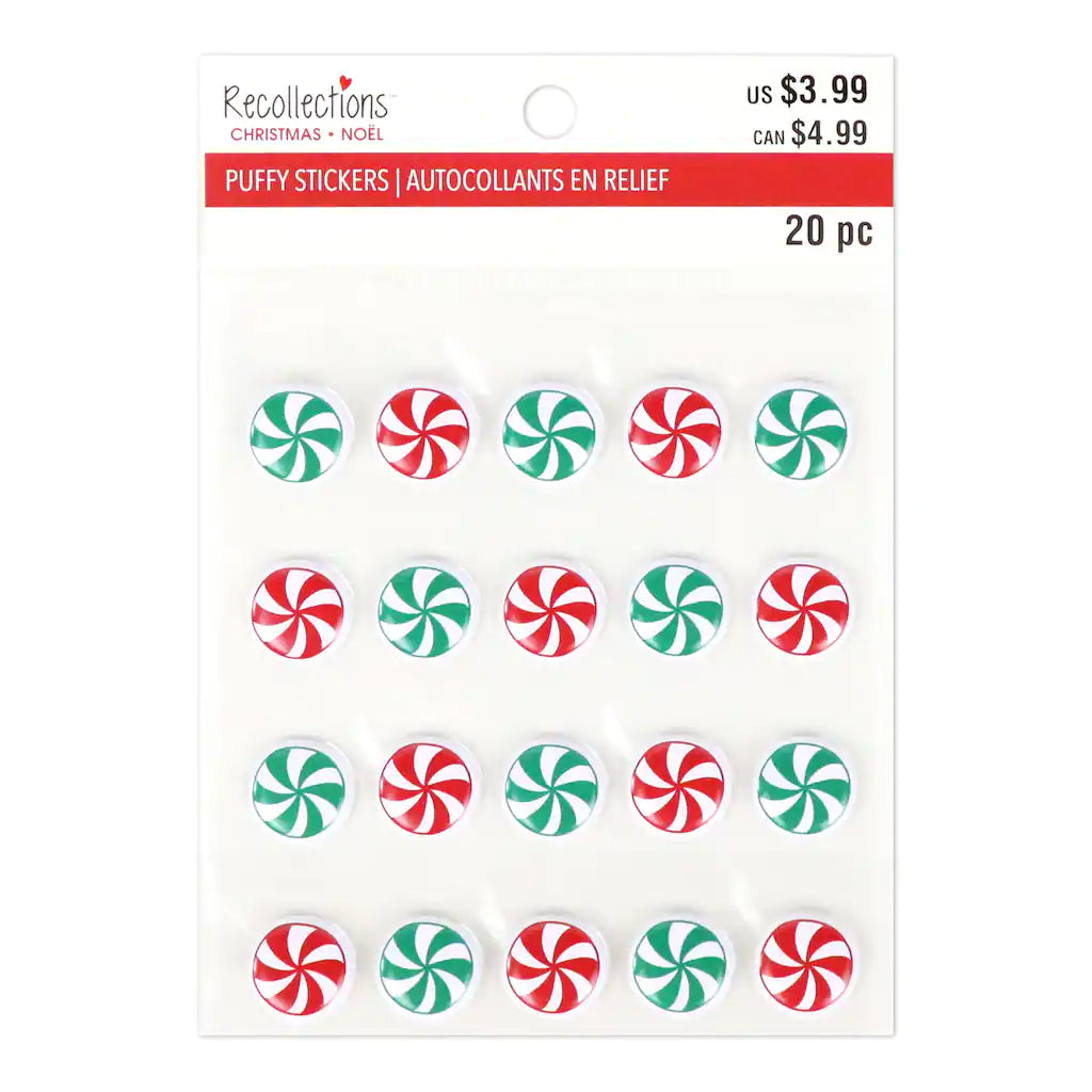 Round Peppermint Puffy R-698730 – Cozys Scrapbooking