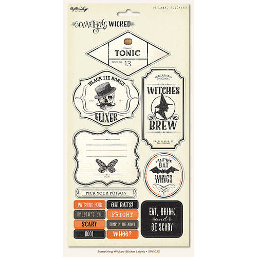 Something Wicked Halloween Cardstock Labels MME-SW1023