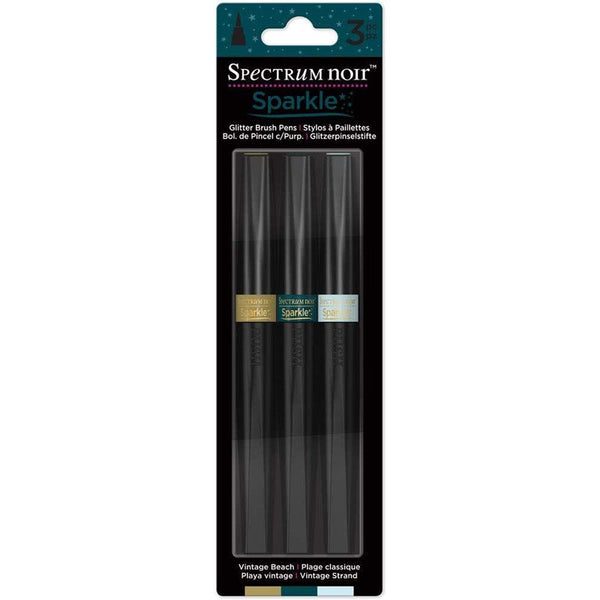 Spectrum Noir Sparkle Glitter Brush Pens Vintage Beach SPECN-SPA-MS07