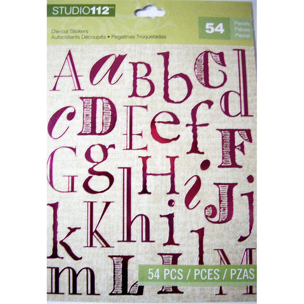 Spring Alpha Die-Cut Stickers KCO-30-669284