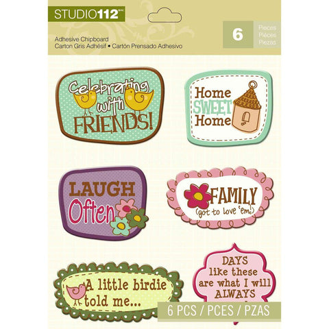 Spring Sentiments Adhesive Chipboard KCO-30-669338