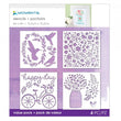 Stencil Value Pack Hummingbird and Floral M-36134