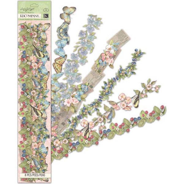 Susan Winget Floral Acetate Adhesive Borders KCO-30-663398