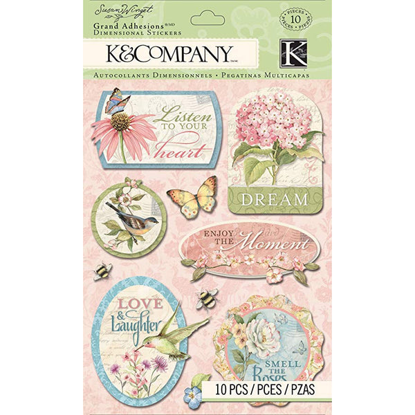 Susan Winget Floral Word Grand Adhesions KCO-30-663428