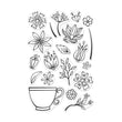 Teacup Flowers HA-CM339