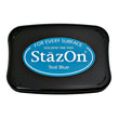 Teal Blue StazOn Solvent Ink SZ-63
