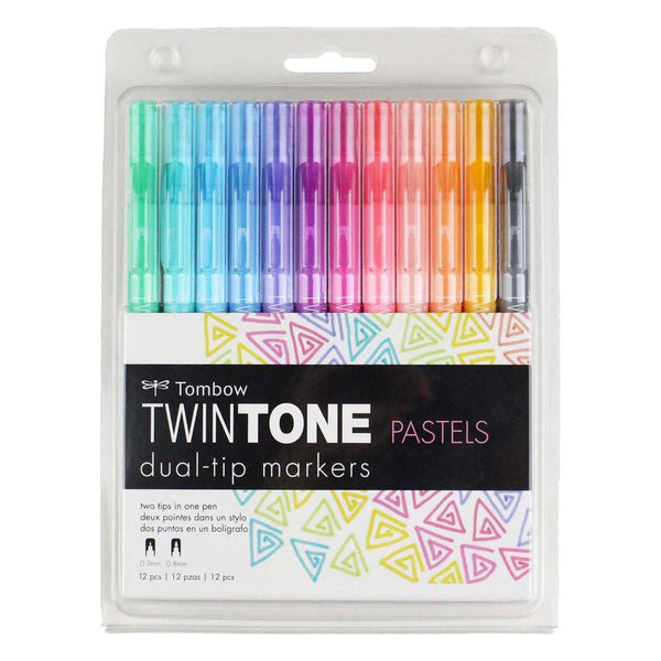 Twintone Dual Tip Markers Pastels TOM-61501