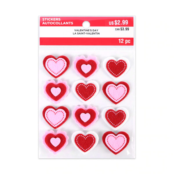 Valentines Day Felt Hearts R-652825