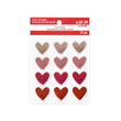 Valentines Day Metallic Puffy Hearts R-679288