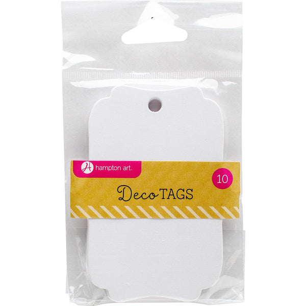 White Deco Tags HA-AC0539