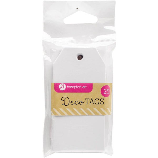 White Mini Deco Tags HA-AC0557