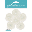 White Small Florals with Pearl 50-22045