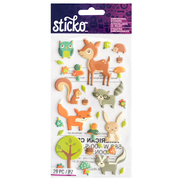 Woodland Animals Puffy S-52-45008