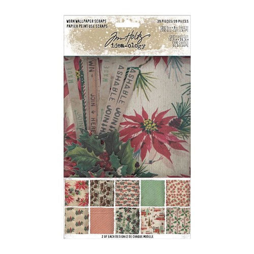 Worn Wallpaper Scraps Christmas TH-TH94182
